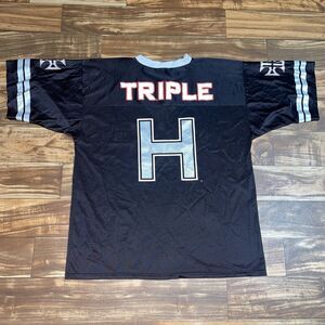 Vintage WWF WWE Triple H Football Wrestling Jersey Size XL USA Made RARE